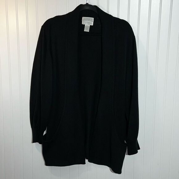 Sideffects Cardigan Sweater Women’s Large Open Front Pockets Thick Long Sleeve - Picture 2 of 12